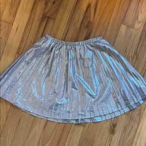 Gap Kids Silver Pleated Skirt